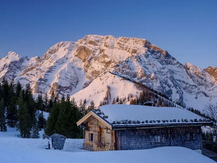 Framed Print : Alpenglow at Hoher Goell, in front the upper Ahornalm Framed Print : Alpenglow at Hoher Goell, in front the upper Ahornalm