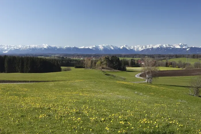 Framed Print : Alpine foothills with Diemendorf Framed Print : Alpine foothills with Diemendorf