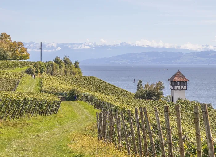 Framed Print : Alpine panorama near Meersburg Framed Print : Alpine panorama near Meersburg