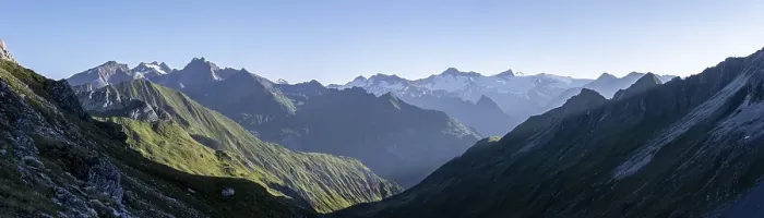 Framed Print : Alpine panorama, view from Bachlenkenkopf