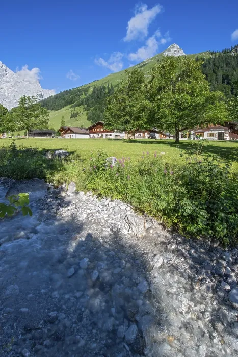 Framed Print : The alpine village of Eng, Eng-Alm