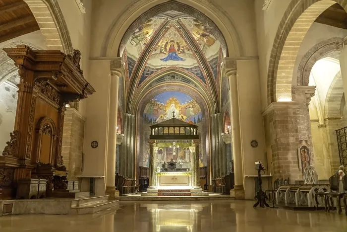 Framed Print : Altar of the Cathedral of Nardo or Cathedral Basilica of the Assumption of the Virgin Mary in Nardo