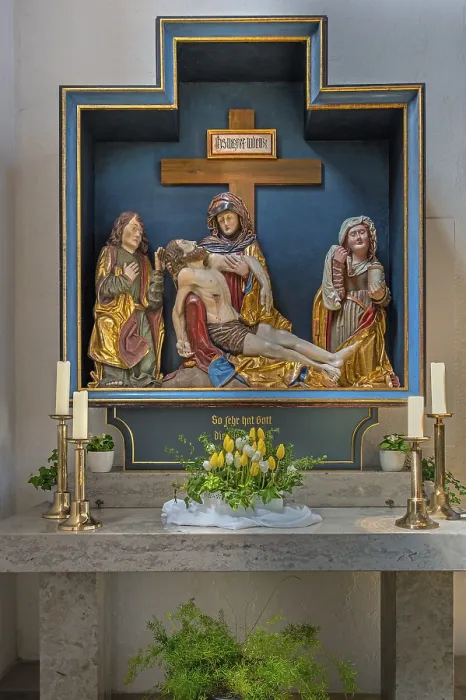 Framed Print : Side altar with the Deposition of Christ Framed Print : Side altar with the Deposition of Christ