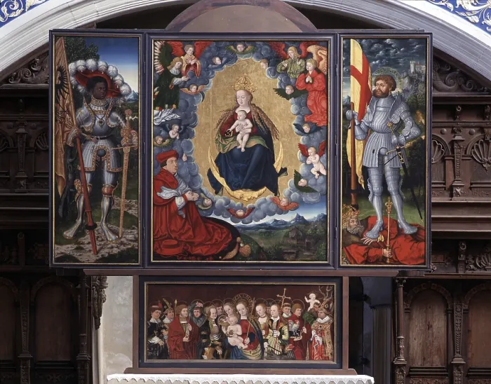 Framed Print : Altar from the Lucas Cranach workshop Framed Print : Altar from the Lucas Cranach workshop