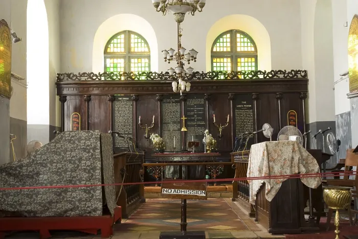 Framed Print : Altar of Saint Francis CSI church in Kochi Cochin