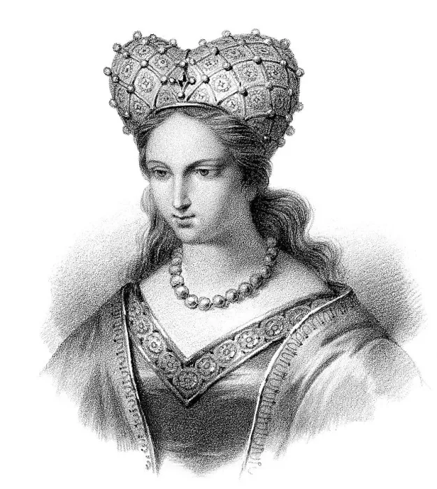 Framed Print : Altima or Altina, consort of the Frankish king Chlodio