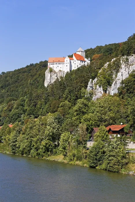 Framed Print : The Altmuhl River and Prunn Castle