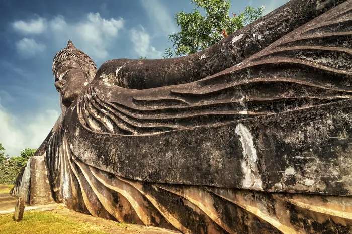 Framed Print : Amazing view of mythology and religious statues at Wat Xieng Khuan Buddha park