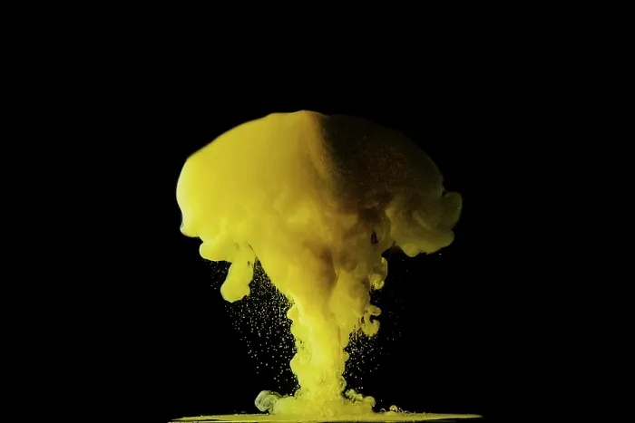 Framed Print : Amazing yellow cloud black Framed Print : Amazing yellow cloud black