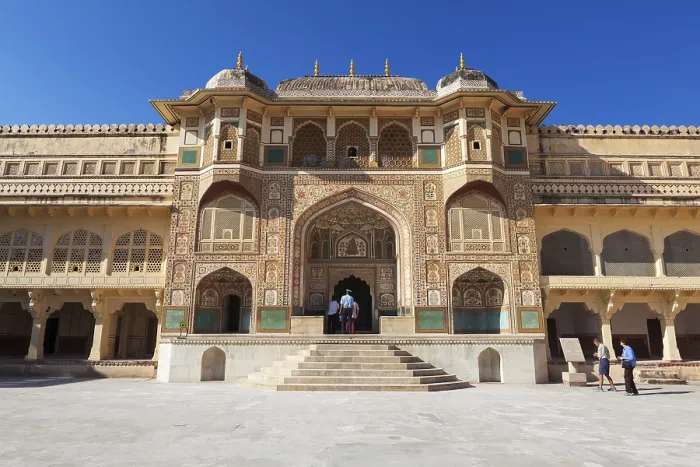 Framed Print : Amber Fort is historical Indian landmark in Jaipur