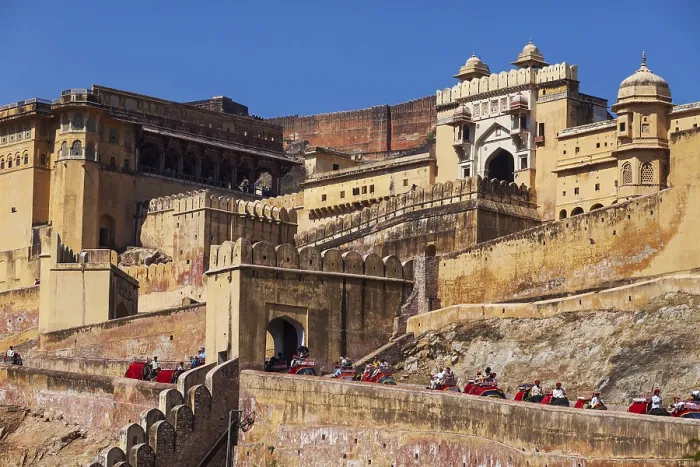 Framed Print : Amber Fort is historical Indian landmark in Jaipur Framed Print : Amber Fort is historical Indian landmark in Jaipur