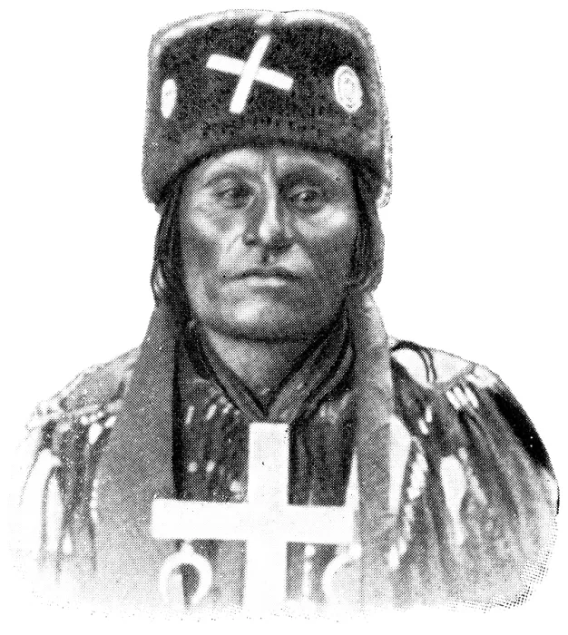 Framed Print : American peoples. Portrait of Cheyenne Framed Print : American peoples. Portrait of Cheyenne