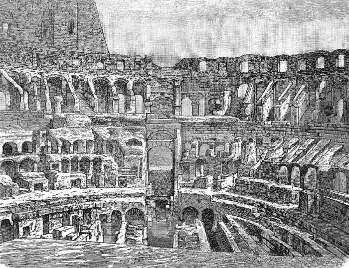 Framed Print : Amphitheatre, interior of the Colosseum in Rome Framed Print : Amphitheatre, interior of the Colosseum in Rome