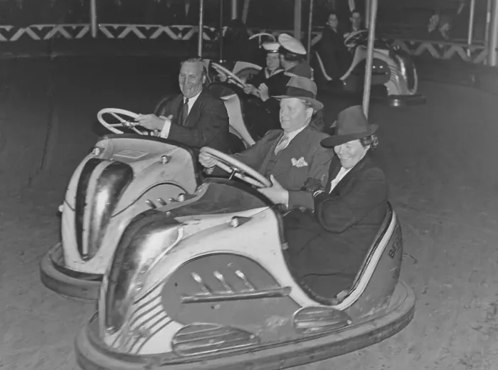 Framed Print : Amusement park in the 1940s. No matter old or young Framed Print : Amusement park in the 1940s. No matter old or young