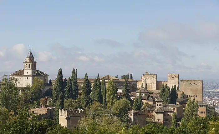 Framed Print : Ancient arabic fortress of Alhambra
