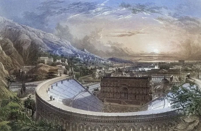 Framed Print : Ancient Ephesus from above the Theatre Framed Print : Ancient Ephesus from above the Theatre