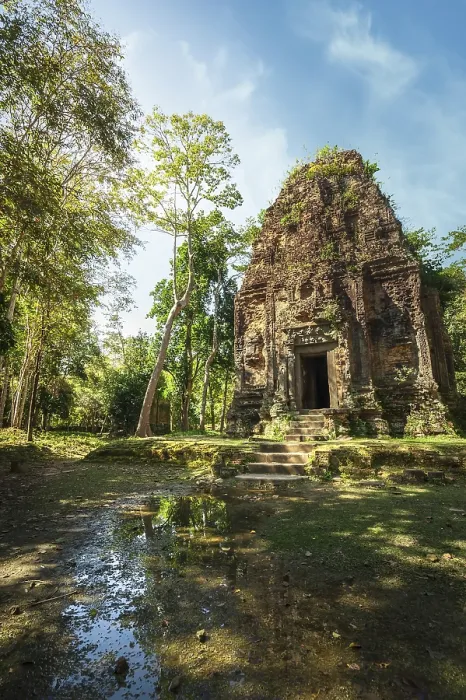 Framed Print : Ancient Khmer pre Angkor architecture Framed Print : Ancient Khmer pre Angkor architecture