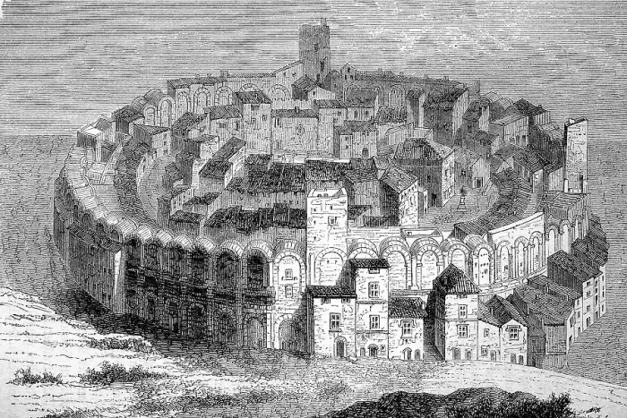 Framed Print : The ancient Roman arena, amphitheatre Framed Print : The ancient Roman arena, amphitheatre