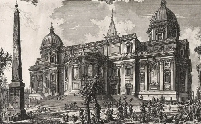 Framed Print : Ancient Rome, Basilica Santa Maria Maggiore