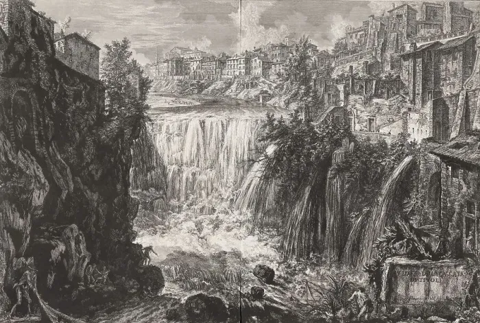 Framed Print : Ancient Rome, Cascata di Tivoli Framed Print : Ancient Rome, Cascata di Tivoli