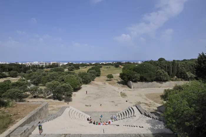 Framed Print : Ancient Stadium, reconstructed