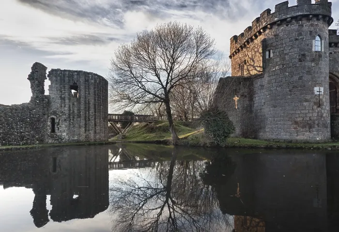 Framed Print : Ancient Whittington Castle in Shropshire Framed Print : Ancient Whittington Castle in Shropshire