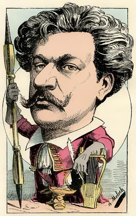 Framed Print : Andre Gill or Louis-Alexandre Gosset de Guines