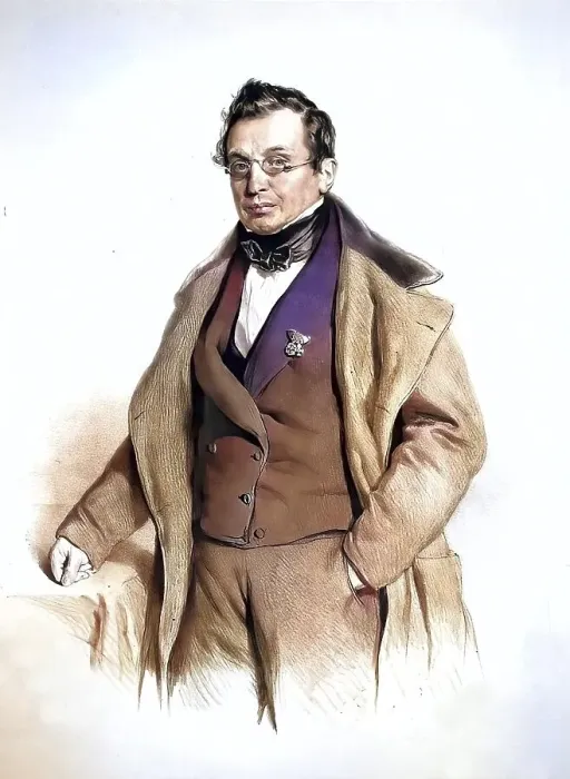 Framed Print : Andreas Zelinka (born 23 February 1802 in Wischau)