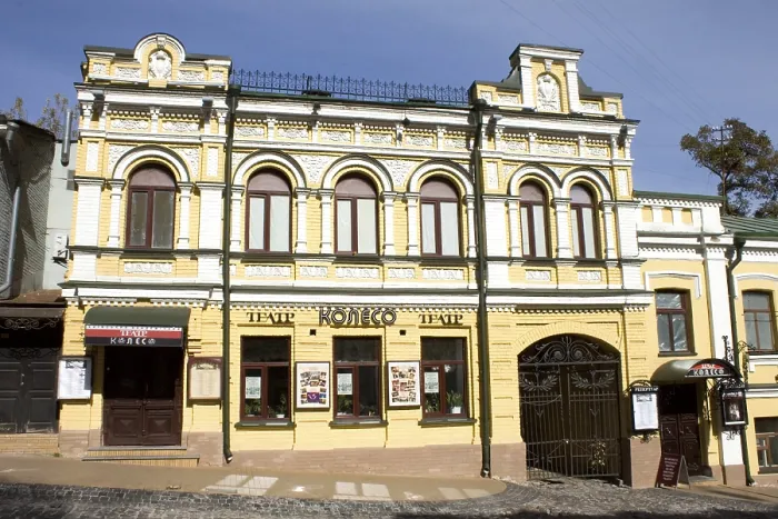 Framed Print : Andreassteig Theatre, Andreassteig, Kiev, Ukraine