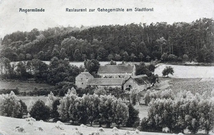 Framed Print : Angermunde, restaurant am Stadtforst