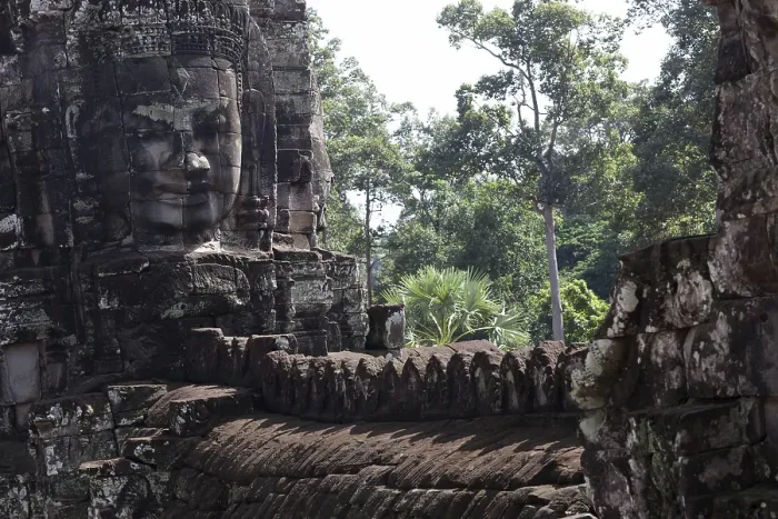 Framed Print : Angkor Thom, the best archeological site, Cambodia