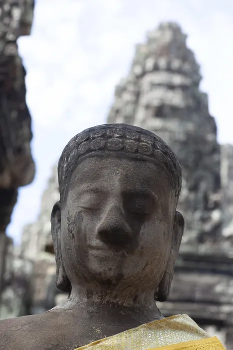 Framed Print : Angkor thom, the most famous religious site in Cambodia