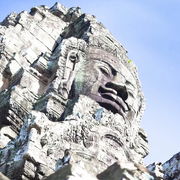 Framed Print : Angkor thom, the most famous religious site in Cambodia