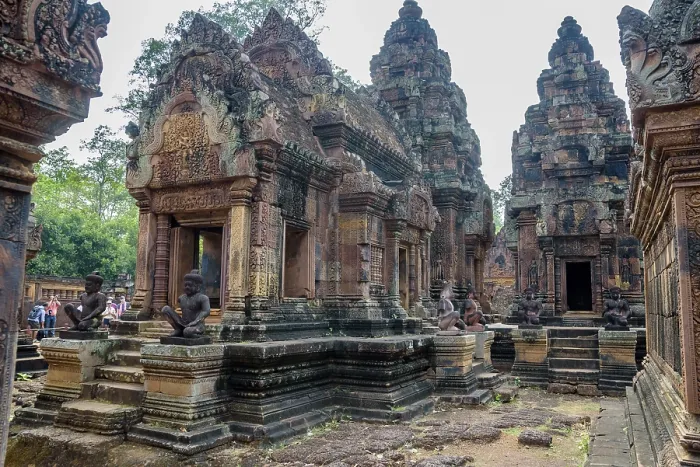 Framed Print : Angkor Wat -Banteay Srei with monkey guards
