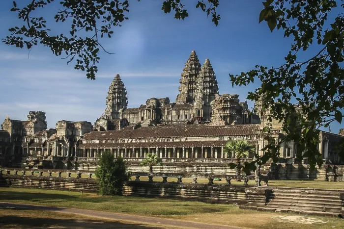Framed Print : Angkor Wat temple near Siem Reap in Cambodia