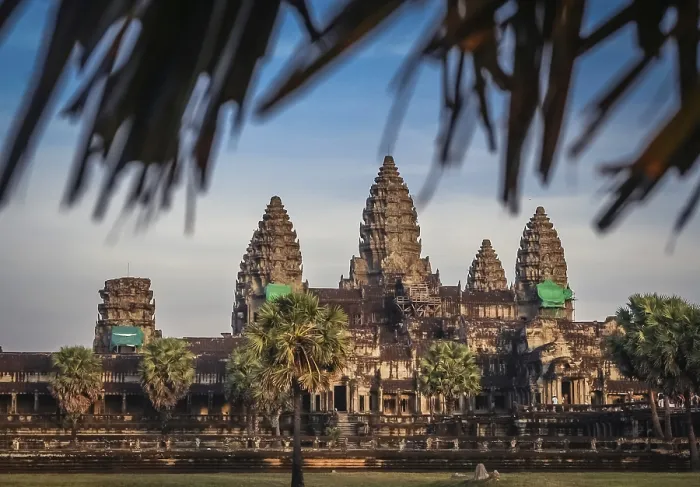 Framed Print : Angkor Wat temple near Siem Reap in Cambodia