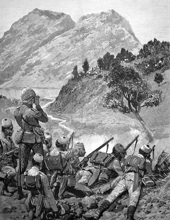 Framed Print : The Anglo-Manipur war (1891)
