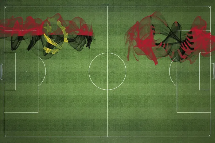 Framed Print : Angola vs Albania Soccer Match