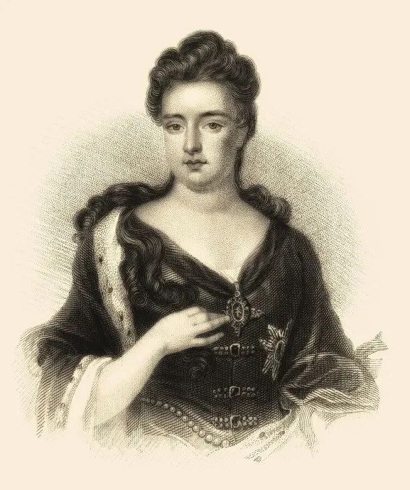 Framed Print : Anne, 1665-1714, Koenigin von England Framed Print : Anne, 1665-1714, Koenigin von England