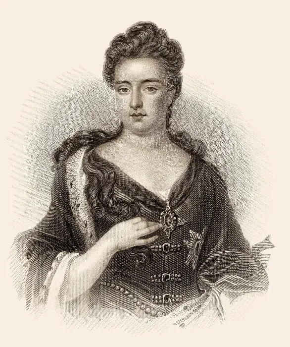 Framed Print : Anne, 1665-1714, Koenigin von England