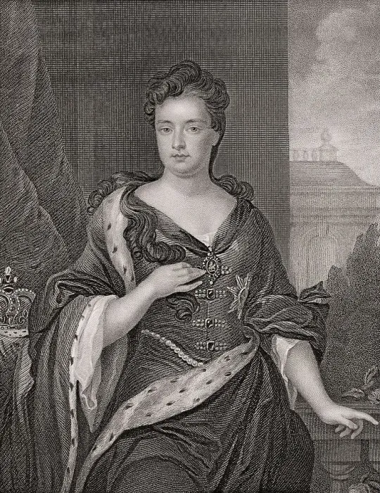 Framed Print : Anne, 1665-1714, Queen of England