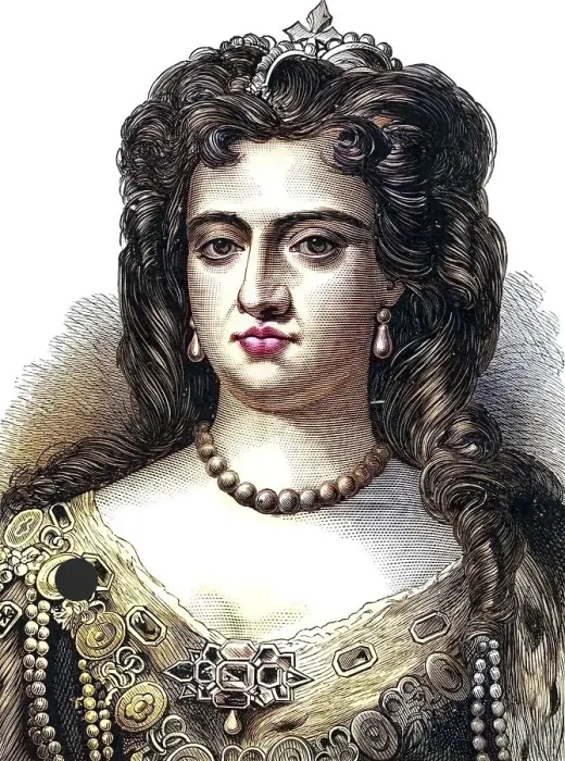 Framed Print : Anne (1665-1714), Queen of Great Britain and Ireland from 1702