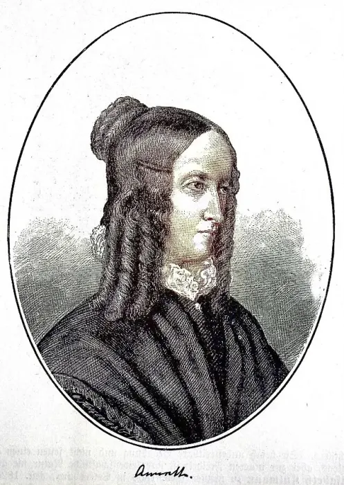 Framed Print : Annette von Droste-Huelshoff, 12 January 1797