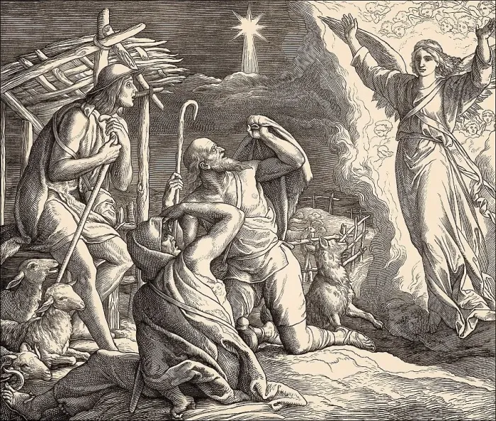 Framed Print : The annunciation to the shepherds