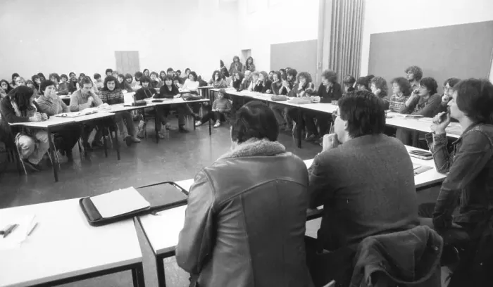 Framed Print : At an anti-intervention congress in 1982