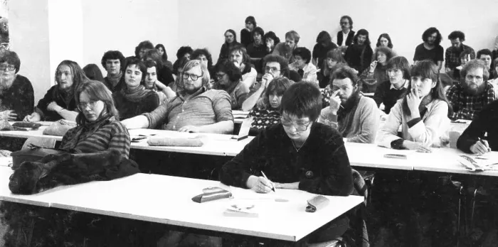 Framed Print : At an anti-intervention congress in 1982