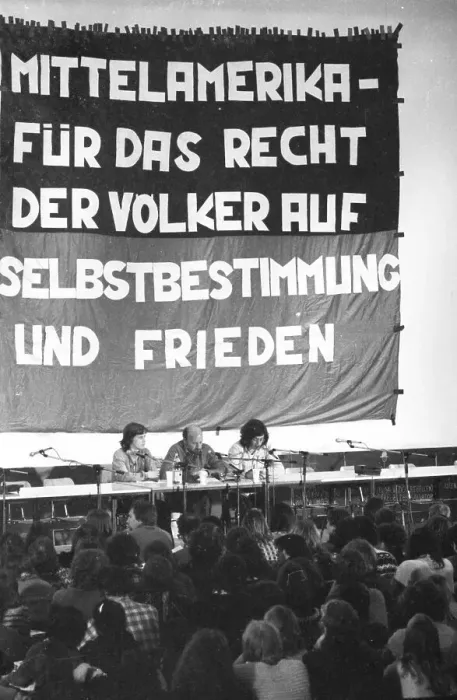 Framed Print : At an anti-intervention congress in 1982 Framed Print : At an anti-intervention congress in 1982