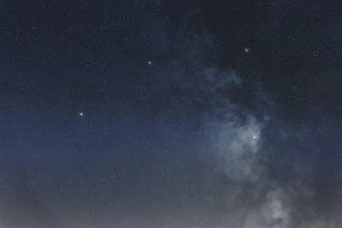 Framed Print : Antlia star constellation, Night sky