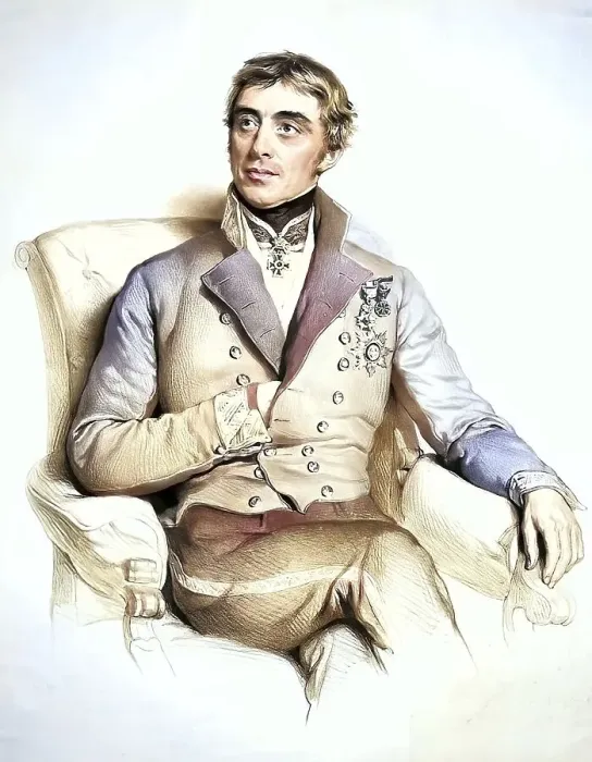 Framed Print : Anton Prokesch, from 1830 Knight