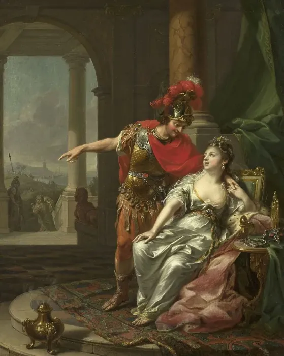 Framed Print : Antony and Cleopatra, painting by Tischbein